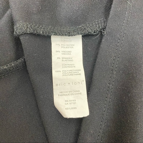 Eric + lani Faux Leather Panel A Lined Mini Skirt Size S - Picture 7 of 9